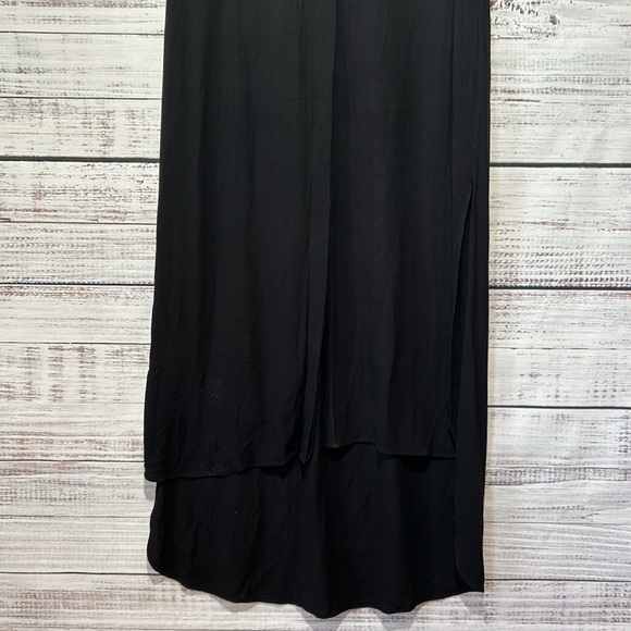 Alice + Olivia Kali TShirt Style Dress Lamb Leather Collar Small - Picture 6 of 17